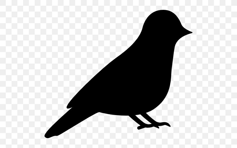 Bird Silhouette Drawing Clip Art, PNG, 512x512px, Bird, Art, Beak, Black And White, Crow Download Free