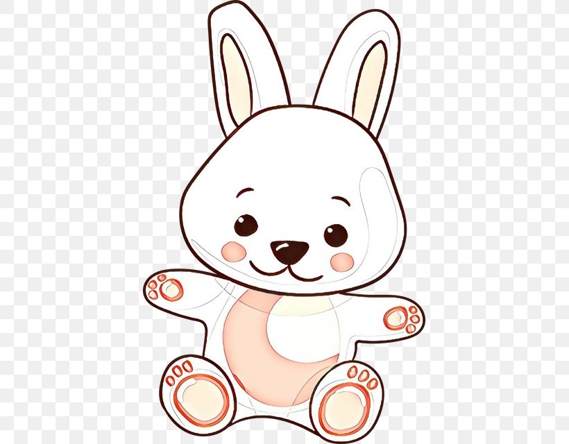 Cartoon White Nose Head Rabbit, PNG, 407x640px, Cartoon, Cheek, Ear, Head, Nose Download Free