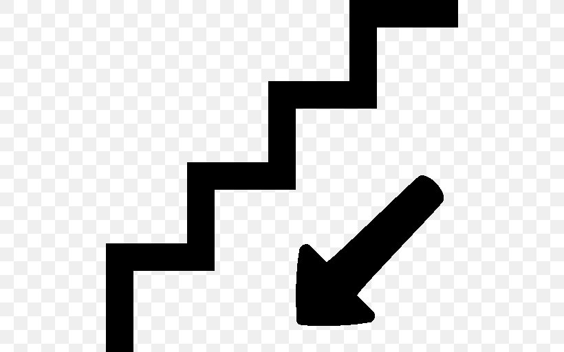 Step, PNG, 512x512px, Stairs, Black, Black And White, Brand, File Size Download Free