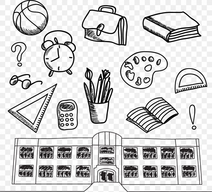 School Doodle Drawing Icon, PNG, 1654x1501px, School, Area, Auto Part, Automotive Design, Black And White Download Free
