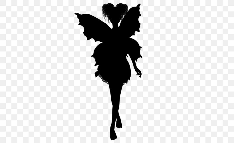 Fairy Silhouette Tinker Bell Stencil Jar, PNG, 500x500px, Fairy, Black, Black And White, Butterfly, Cicely Mary Barker Download Free