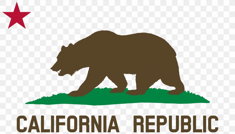 Flag Of California California Republic State Flag, PNG, 2500x1429px, California, Bear, Brand, California Republic, Carnivoran Download Free