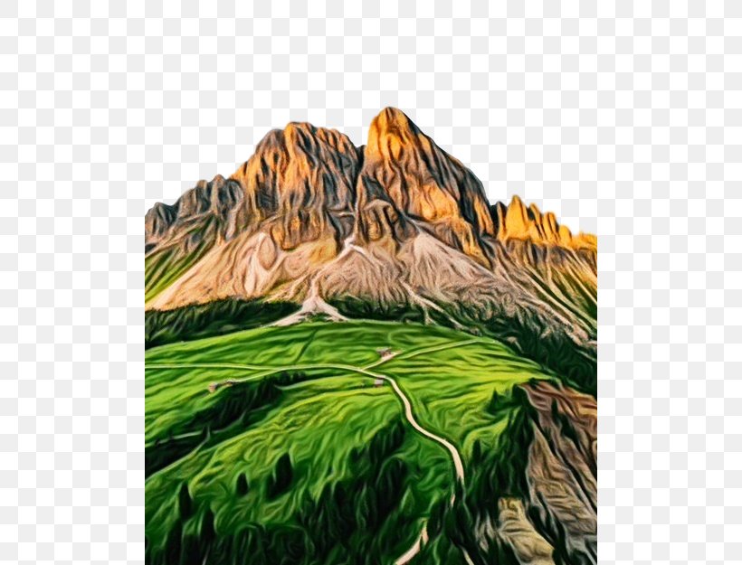 Nature Grass Mountainous Landforms Natural Landscape Tree, PNG, 500x625px, Watercolor, Geological Phenomenon, Grass, Grass Family, Landscape Download Free