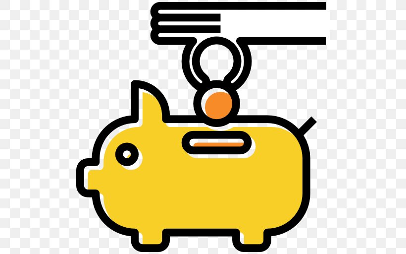Piggy Bank Saving Coin, PNG, 512x512px, Piggy Bank, Area, Bank, Beak, Coin Download Free