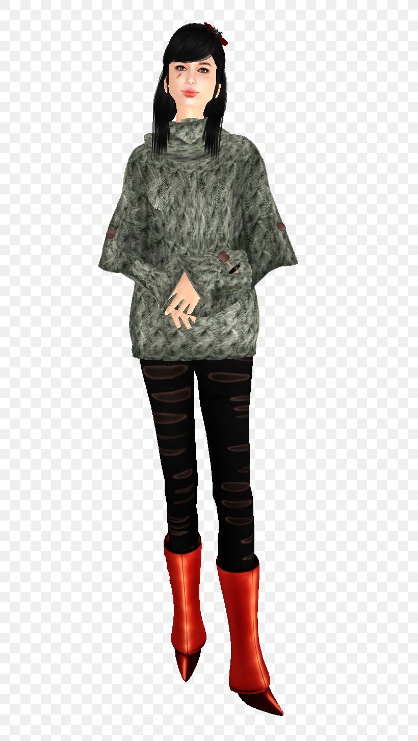Costume, PNG, 663x1452px, Costume, Fur, Leggings, Outerwear, Poncho Download Free