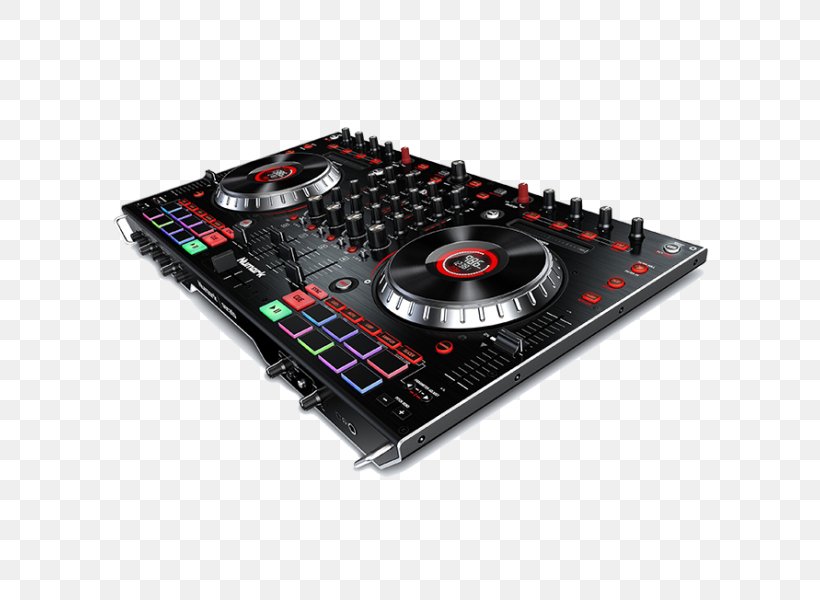 DJ Controller Numark Industries Numark NS6II Disc Jockey, PNG, 600x600px, Dj Controller, Audio, Audio Control Surface, Audio Equipment, Audio Mixers Download Free