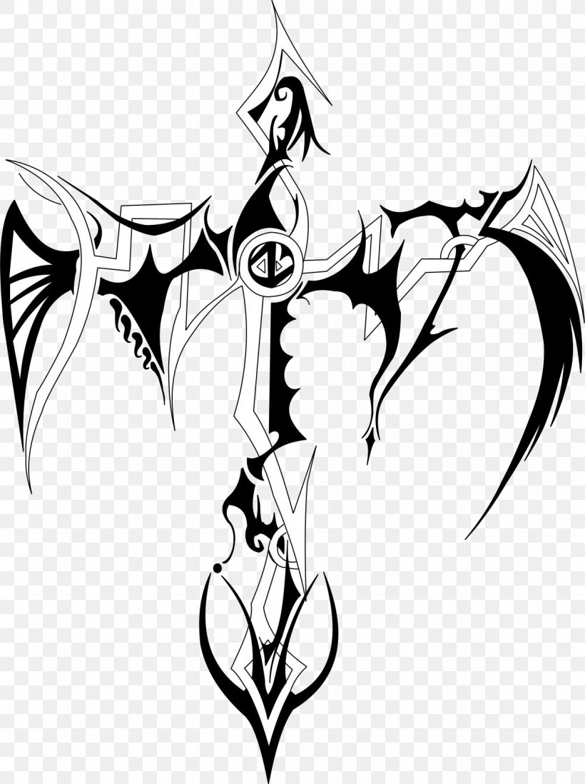 Drawing Christian Cross Tattoo Clip Art, PNG, 1220x1635px, Drawing, Art, Artwork, Bat, Black And White Download Free