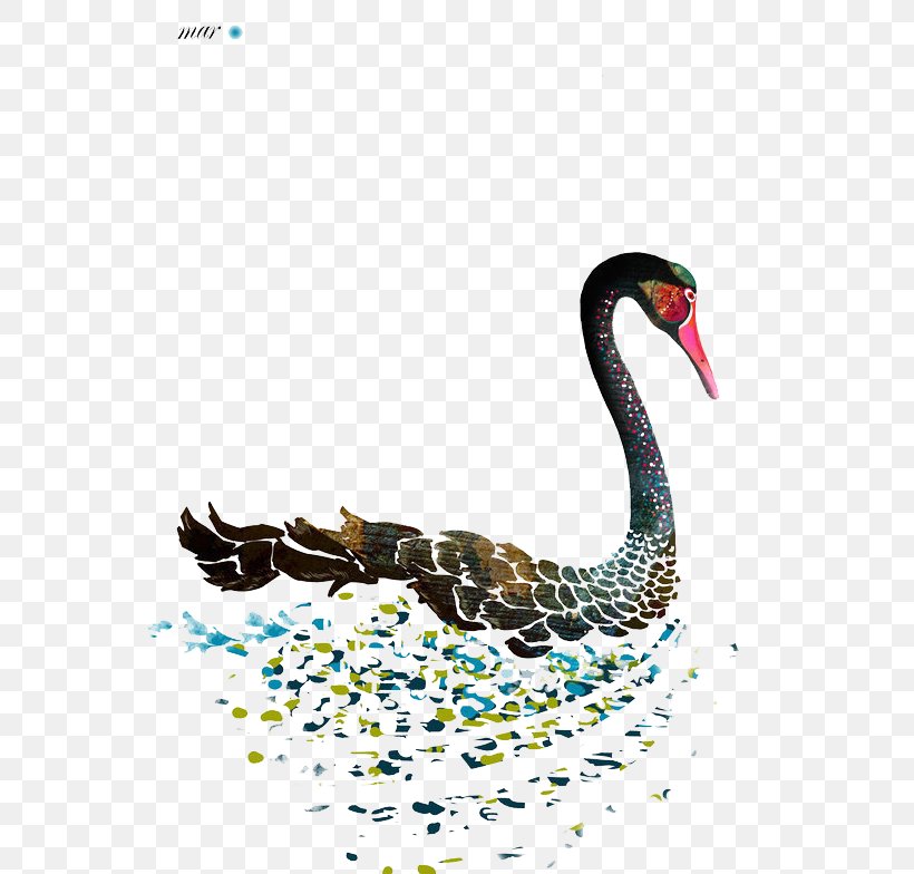 Black Swan T-shirt Watercolor Painting, PNG, 554x784px, Black Swan, Ballet, Beak, Bird, Black Swan Dance Double Controversy Download Free