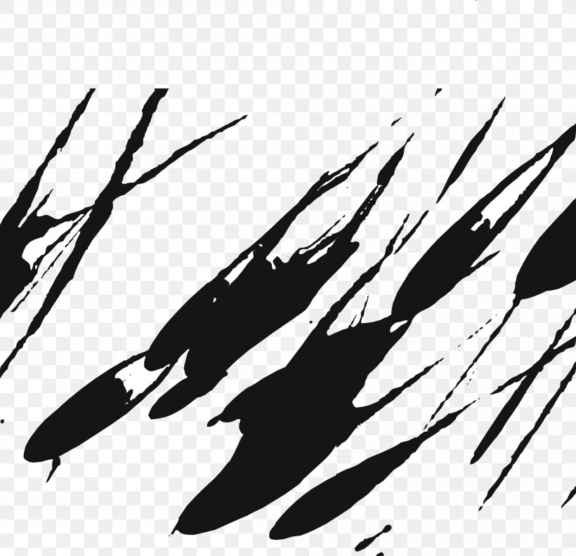 Ink Brush Inkstick Design, PNG, 1999x1933px, Ink, Beak, Bird, Black, Black And White Download Free