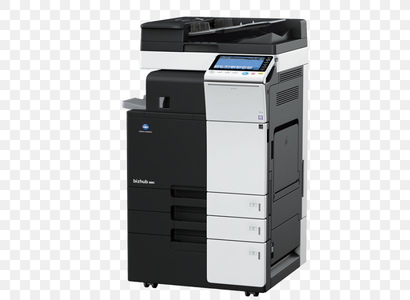 Multi-function Printer Konica Minolta Photocopier, PNG, 600x600px, Multifunction Printer, Black And White, Color Printing, Duplex Printing, Image Scanner Download Free