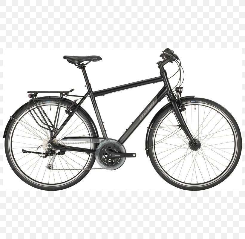 STEVENS City Bicycle Trekkingrad Touring Bicycle, PNG, 800x800px, Stevens, Bicycle, Bicycle Accessory, Bicycle Drivetrain Part, Bicycle Frame Download Free