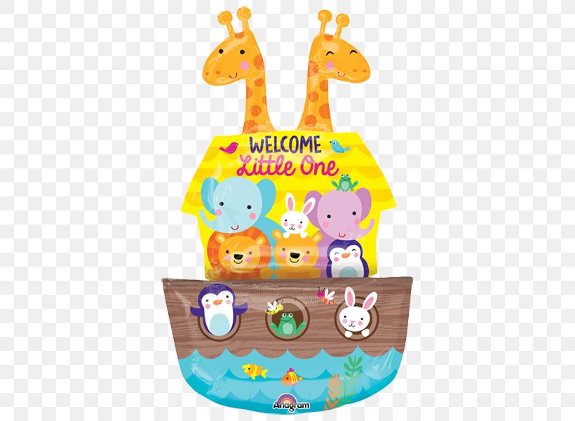 Balloon Baby Shower Noah's Ark Infant Party, PNG, 600x600px, Balloon, Baby Shower, Baby Toys, Baby Transport, Birthday Download Free