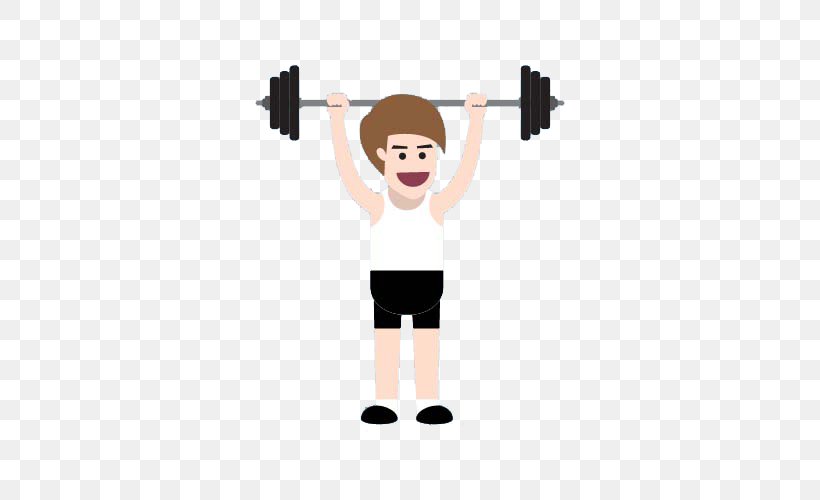 Physical Fitness Physical Exercise Weight Training Bodybuilding, PNG, 500x500px, Physical Fitness, Arm, Barbell, Bodybuilding, Cartoon Download Free