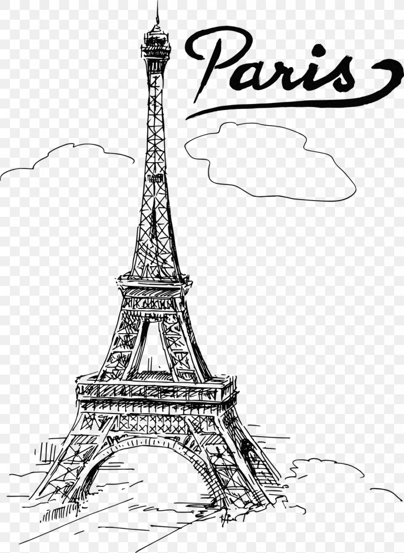 Eiffel Tower Drawing Leaning Tower Of Pisa Wall Decal, PNG, 1169x1600px, Eiffel Tower, Artwork, Black And White, Drawing, Giraffe Download Free