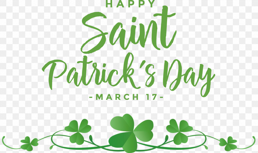 St Patricks Day Saint Patrick Happy Patricks Day, PNG, 3000x1781px, St Patricks Day, Clover, Flower, Green, Leaf Download Free