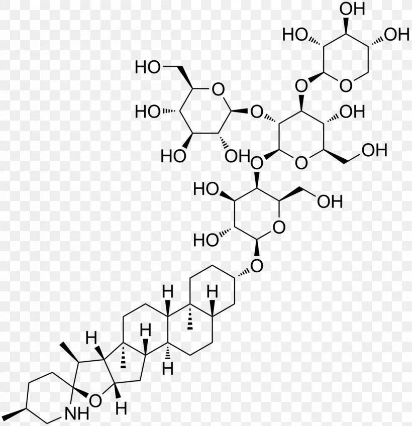 Tomatine Chemical Compound Nightshade Tomato Chemical Formula, PNG, 1200x1241px, Tomatine, Alkaloid, Area, Auto Part, Black And White Download Free