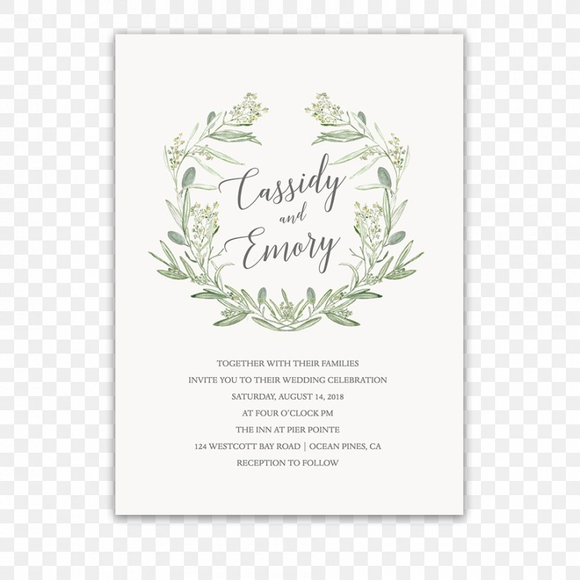 Wedding Invitation Paper Laurel Wreath, PNG, 900x900px, Wedding Invitation, Bay Laurel, Bridal Shower, Bride, Engagement Download Free
