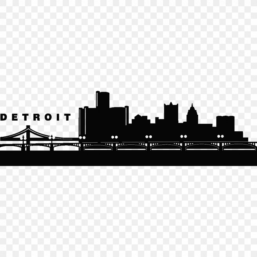 Detroit Drawing Vector Graphics Latar Langit Silhouette, PNG, 1200x1200px, Detroit, Art, Atlanta, City, Cityscape Download Free