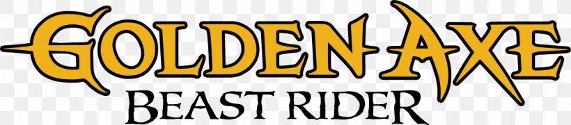 Golden Axe: Beast Rider Logo Font Brand Clip Art, PNG, 1360x300px, Golden Axe Beast Rider, Area, Banner, Brand, Character Download Free