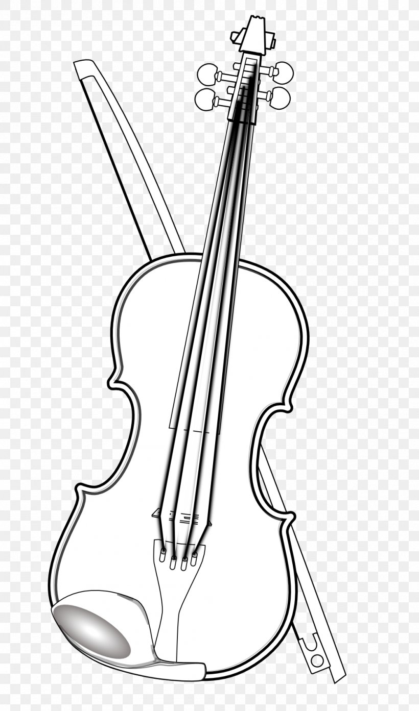 Black And White Drawing Violin Clip Art, PNG, 999x1698px, Black And White,  Artwork, Black, Cartoon, Coloring