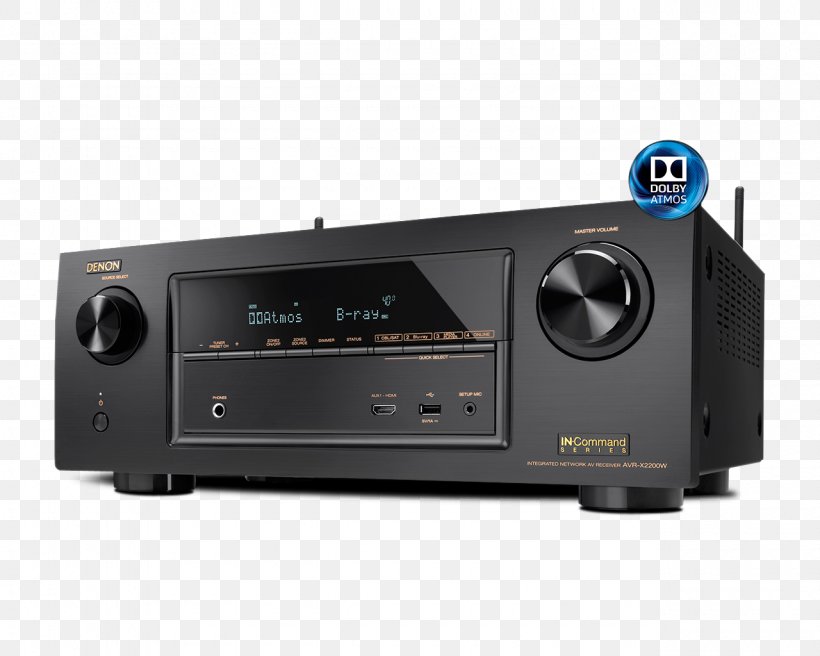 AV Receiver Denon AVR-X2200W Home Theater Systems Denon AVR X2400H, PNG, 1280x1024px, Av Receiver, Audio, Audio Equipment, Audio Receiver, Communication Channel Download Free