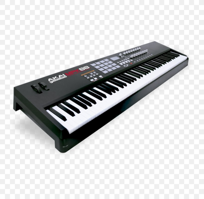MIDI Controllers MIDI Keyboard Akai MPK 88 Musical Keyboard Akai MPK88, PNG, 800x800px, Midi Controllers, Action, Akai, Akai Mpc, Akai Mpk88 Download Free