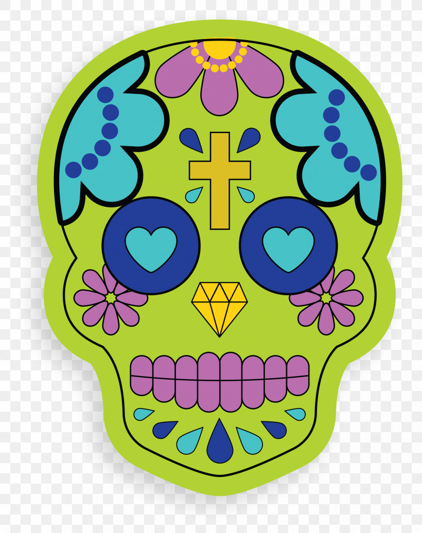 Skull Mexico, PNG, 2374x3000px, Skull, Animation, Calavera, Day Of The Dead, Death Download Free