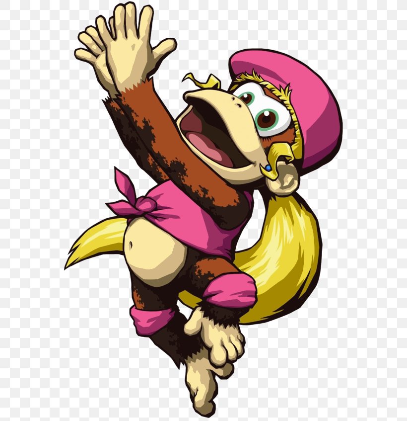 Donkey Kong Country 2: Diddy's Kong Quest Donkey Kong Country 3: Dixie Kong's Double Trouble! Mario Diddy Kong, PNG, 571x847px, Mario, Art, Beak, Bird, Candy Kong Download Free