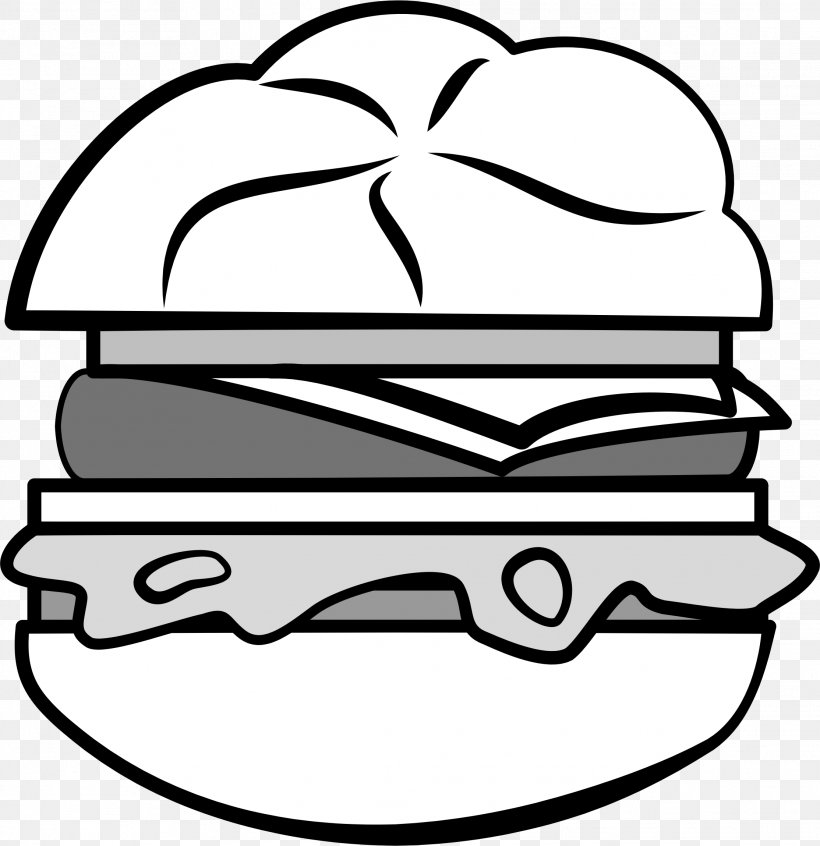 Hamburger Cheeseburger Slider Drawing Food, PNG, 2228x2299px, Hamburger, Anskuelsestavle, Area, Artwork, Black And White Download Free