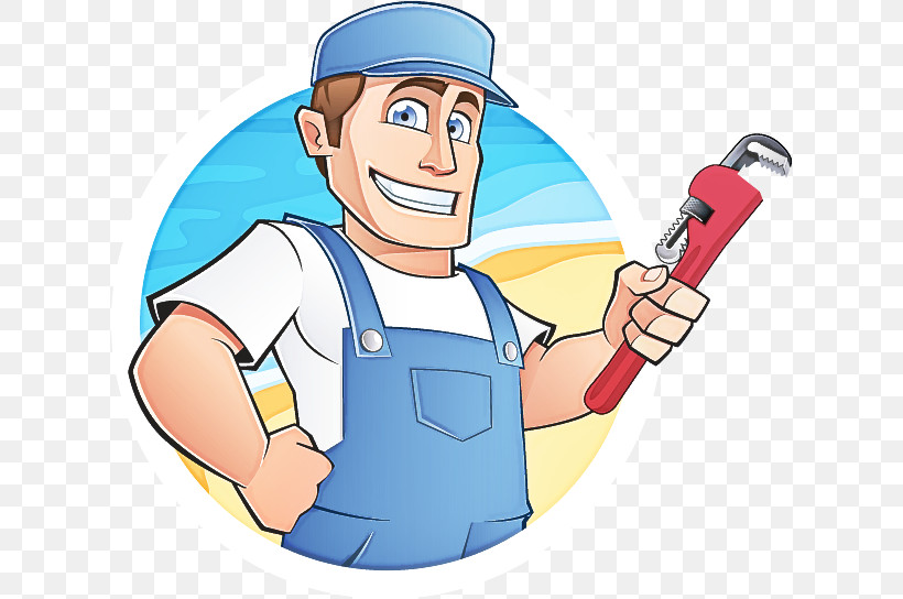 Cartoon Construction Worker Handyman Plumber Wrench, PNG, 619x544px, Cartoon, Construction Worker, Finger, Handyman, Monkey Wrench Download Free