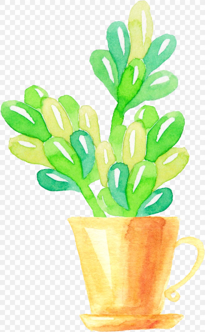 Succulent Plant Watercolor Painting Illustration, PNG, 1341x2172px, Succulent Plant, Bonsai, Branch, Cartoon, Flower Download Free