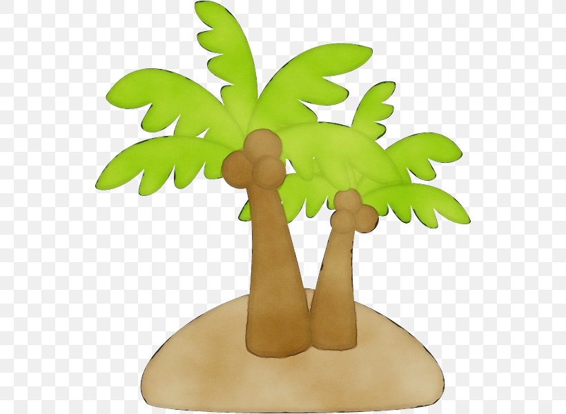 Coconut Tree Drawing, PNG, 548x600px, Watercolor, Arecales, Beach, Branch, Cartoon Download Free