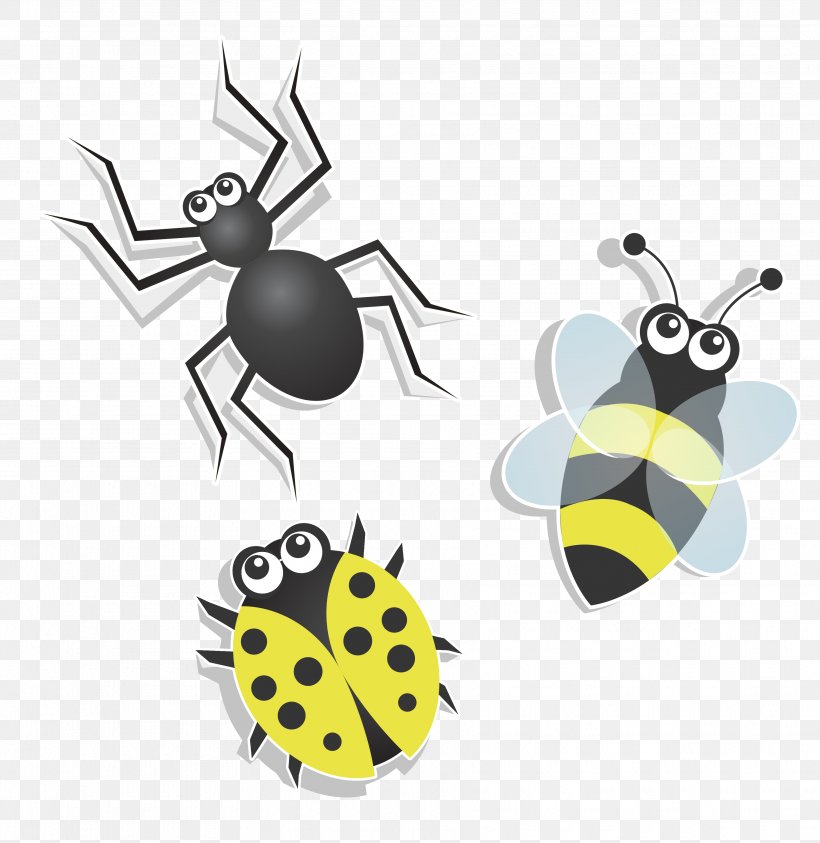 Insect Euclidean Vector Icon, PNG, 3525x3624px, Insect, Art, Arthropod, Bee, Color Download Free