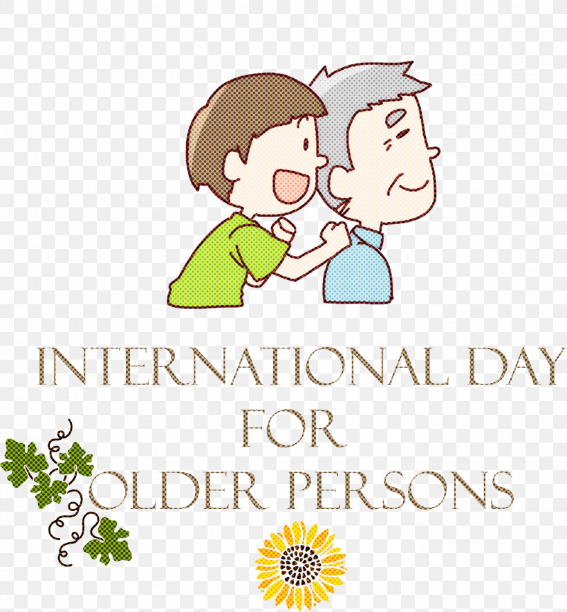 International Day For Older Persons International Day Of Older Persons, PNG, 2778x3000px, International Day For Older Persons, Behavior, Cartoon, Flower, Happiness Download Free