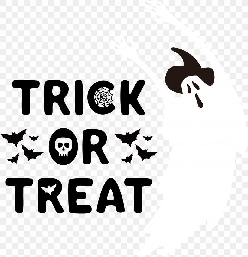 Trick Or Treat Halloween Trick-or-treating, PNG, 2904x3000px, Trick Or Treat, Biology, Black, Black And White, Geometry Download Free