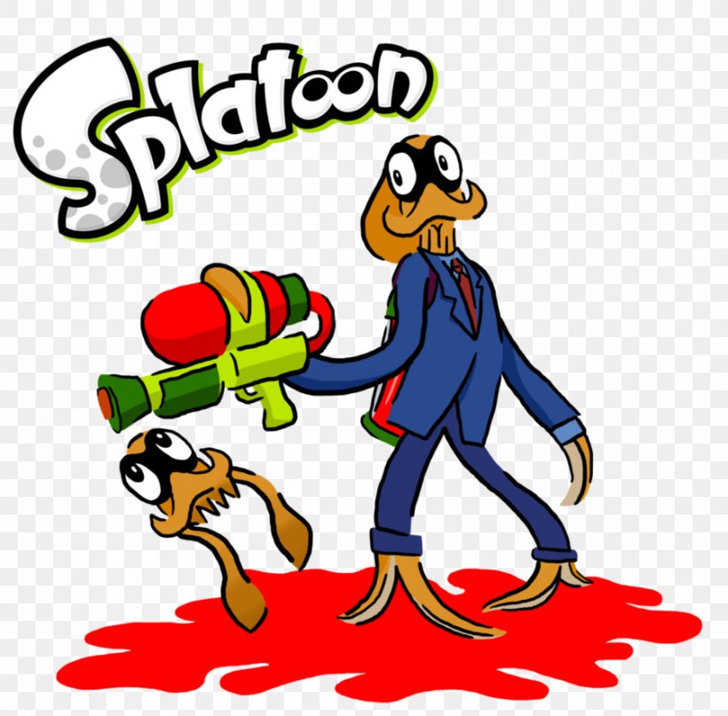 Octodad: Dadliest Catch Splatoon 2 Fan Art, PNG, 901x887px, Octodad, Area, Art, Artwork, Beak Download Free