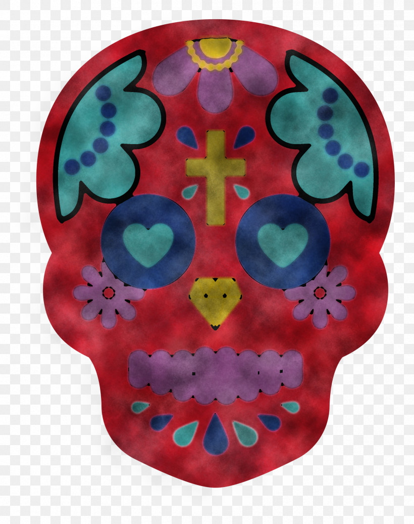 Skull Mexico, PNG, 2374x3000px, Skull, Mexico, Turquoise Download Free