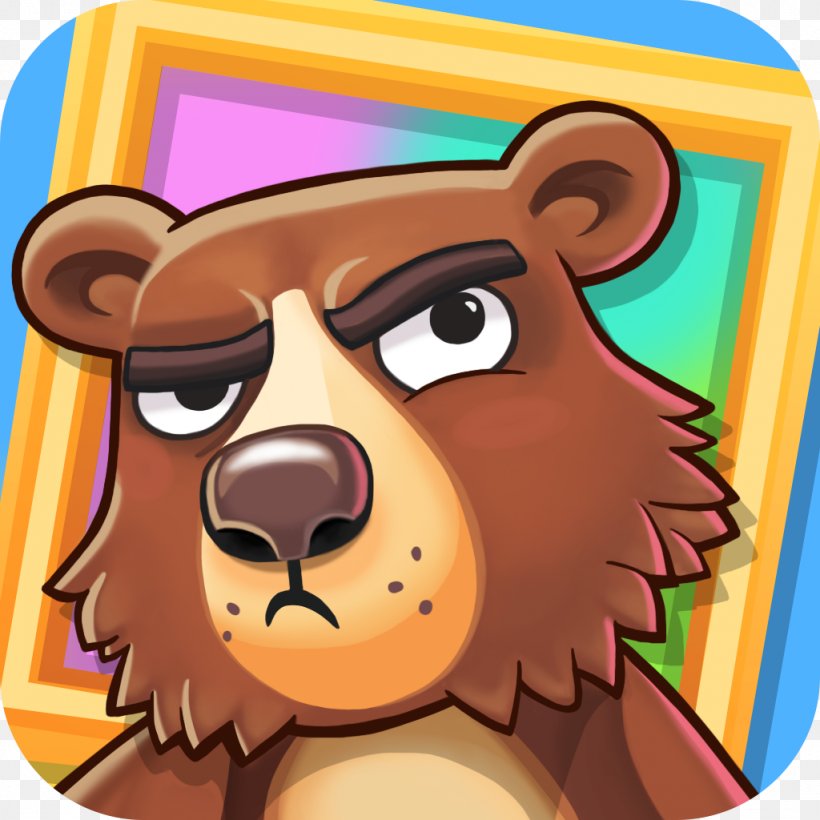 Bears Vs. Art (Main Theme) Halfbrick Free Puzzle Game, PNG, 1024x1024px, Watercolor, Cartoon, Flower, Frame, Heart Download Free