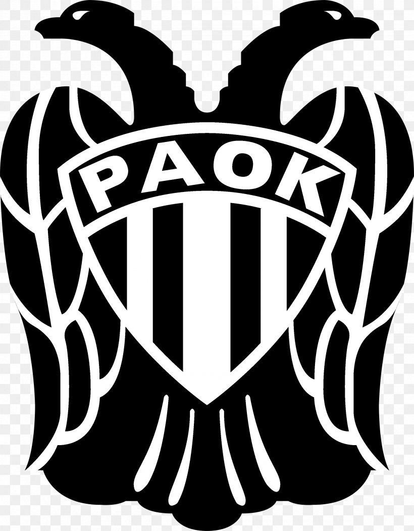 PAOK FC Toumba Stadium Football Superleague Greece 2018–19 UEFA Champions League, PNG, 2400x3079px, Paok Fc, Black And White, Brand, Fictional Character, Football Download Free