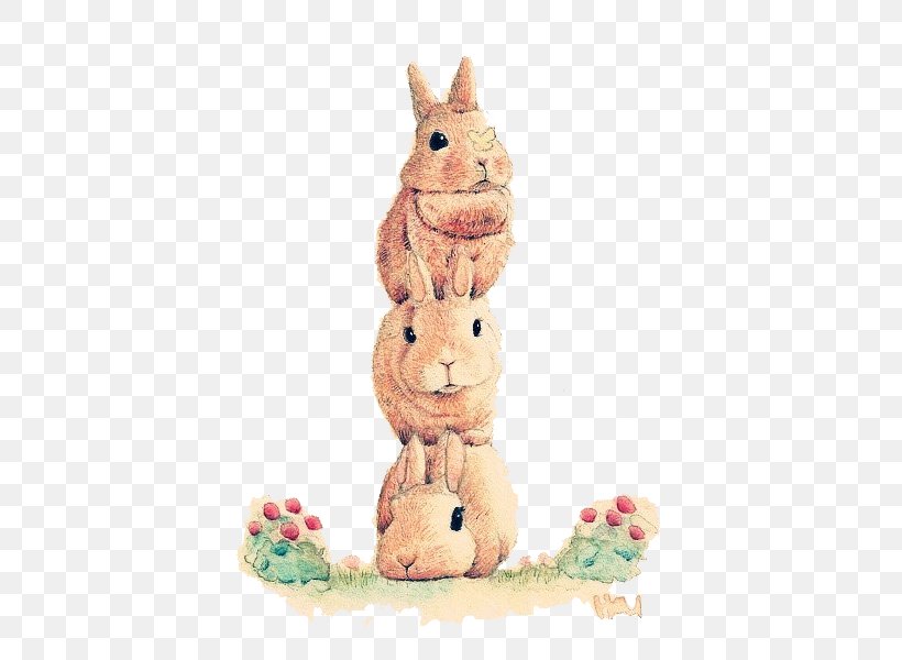 Rabbit Hare IPhone 6S Drawing Illustration, PNG, 420x600px, Rabbit, Animal Figure, Art, Burrow, Domestic Rabbit Download Free