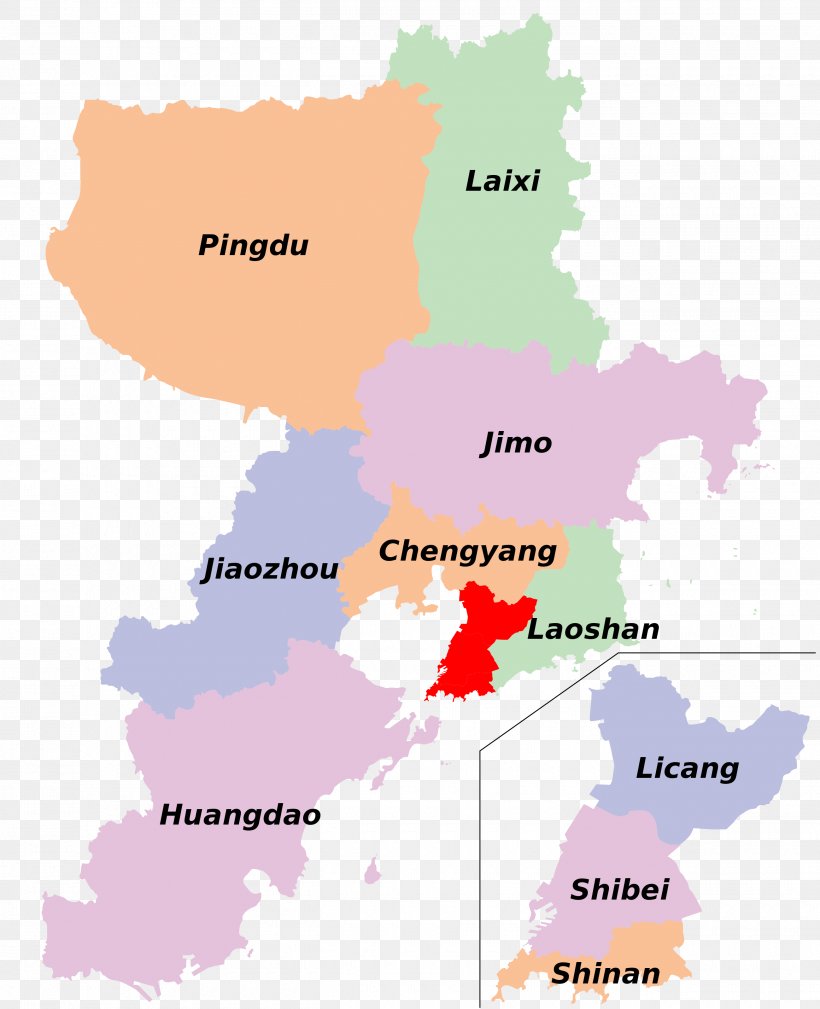 Shinan District Jimo Jiaozhou City Jiaozhou Bay Map, PNG, 2600x3200px, Shinan District, Area, China, Jiaozhou City, Jimo Download Free