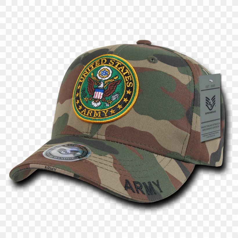 Baseball Cap Military United States Army, PNG, 1000x1000px, Baseball Cap, Army, Camouflage, Cap, Flag Patch Download Free