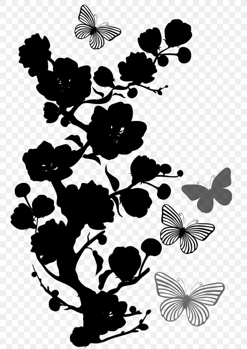 Floral Design Pattern Leaf Graphics, PNG, 1732x2442px, Leaf, Black M, Blackandwhite, Botany, Branch Download Free