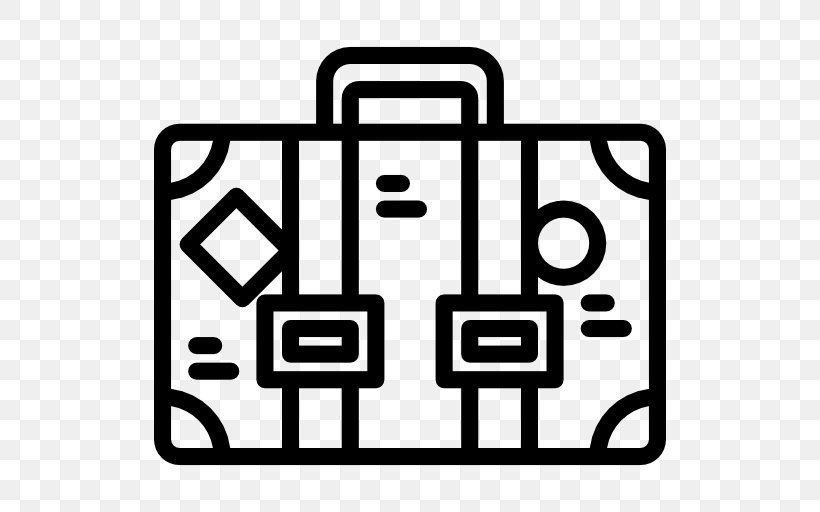 Baggage, PNG, 512x512px, Baggage, Area, Black, Black And White, Brand Download Free