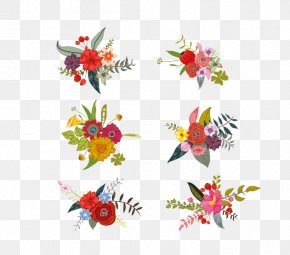 Vector Flowers Floral Material - Flower Royalty-free Stock Photography Clip Art PNG