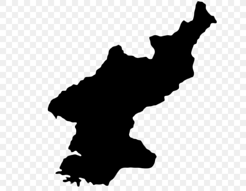 North Korea South Korea Vector Map, PNG, 757x637px, North Korea, Black, Black And White, Blank Map, Hand Download Free