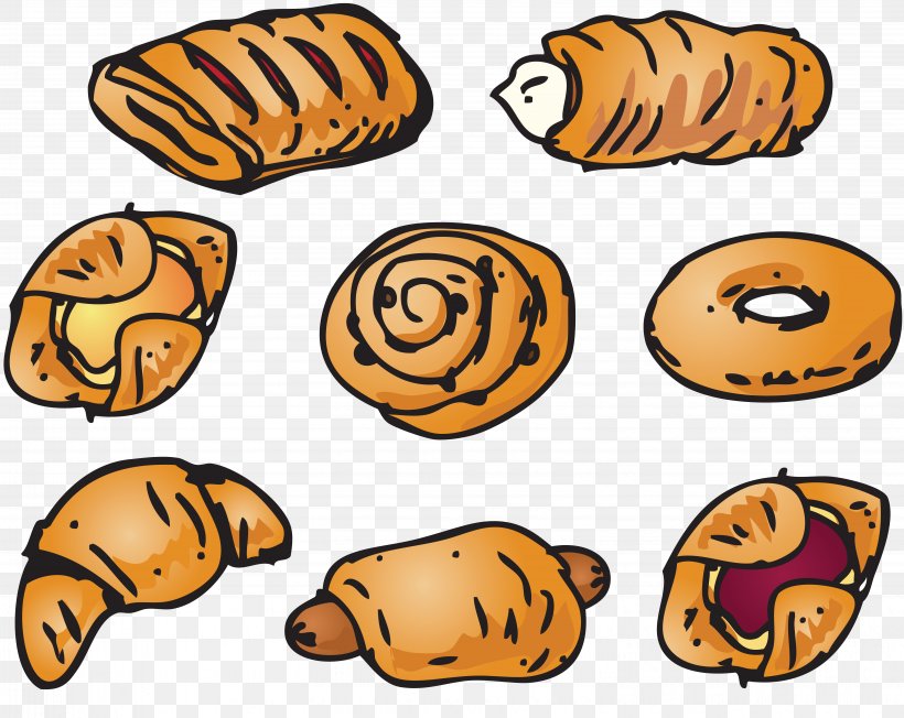 Danish Pastry Bakery Breakfast Croissant Donuts, PNG, 6078x4839px, Danish Pastry, Bakery, Baking, Bread, Breakfast Download Free