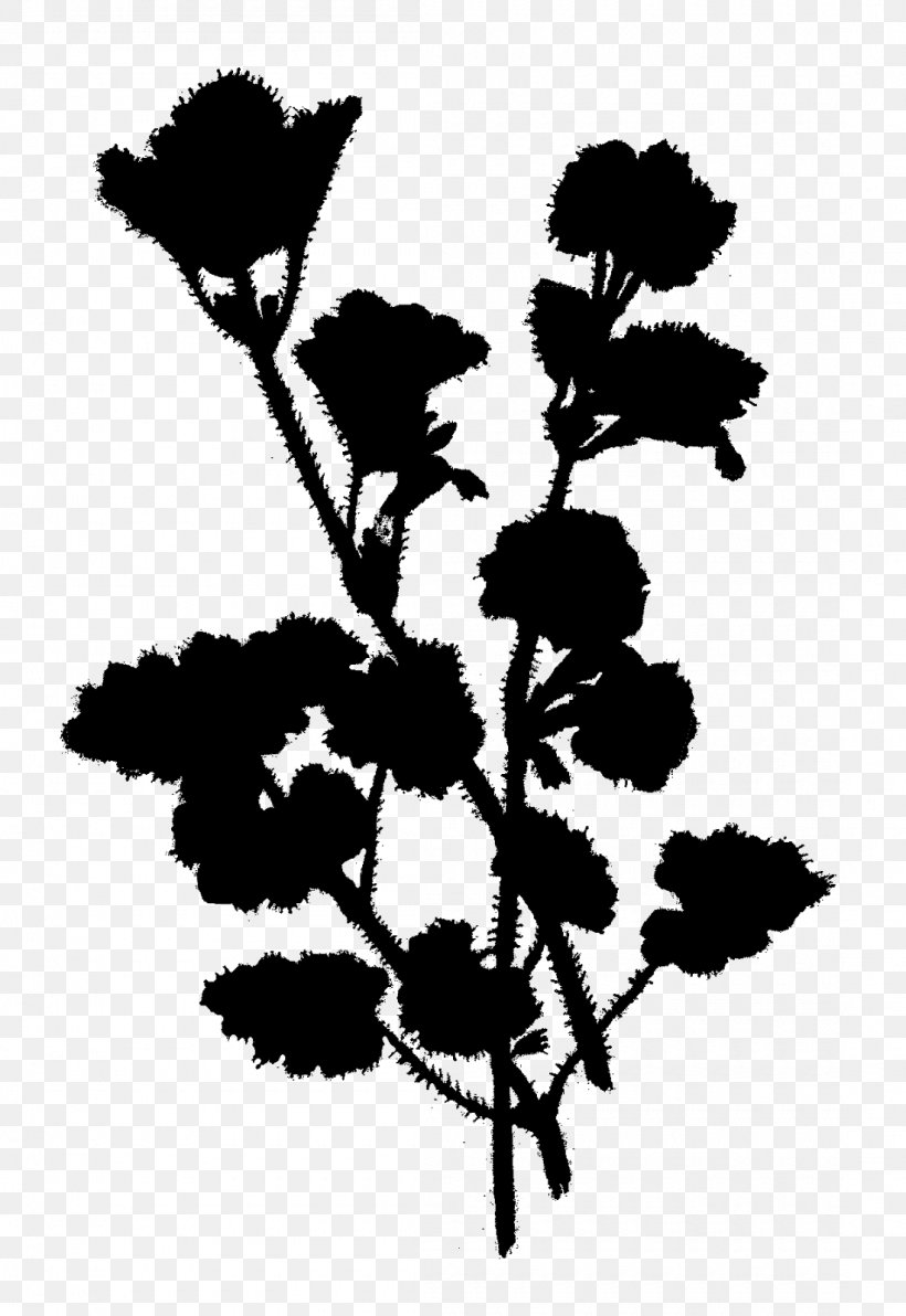 Flower Plant Stem Leaf Clip Art Silhouette, PNG, 1100x1600px, Flower, Blackandwhite, Botany, Branch, Branching Download Free