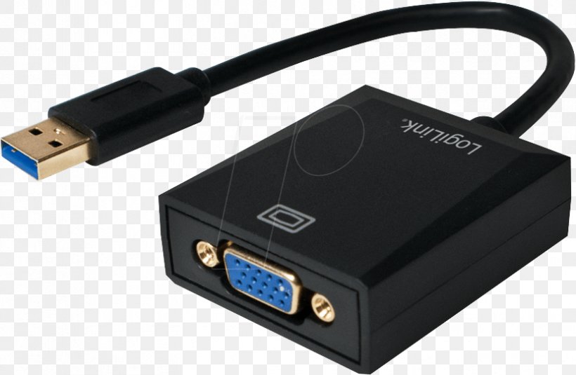 Graphics Cards & Video Adapters VGA Connector USB 3.0, PNG, 829x541px, Graphics Cards Video Adapters, Adapter, Cable, Computer, Data Transfer Cable Download Free