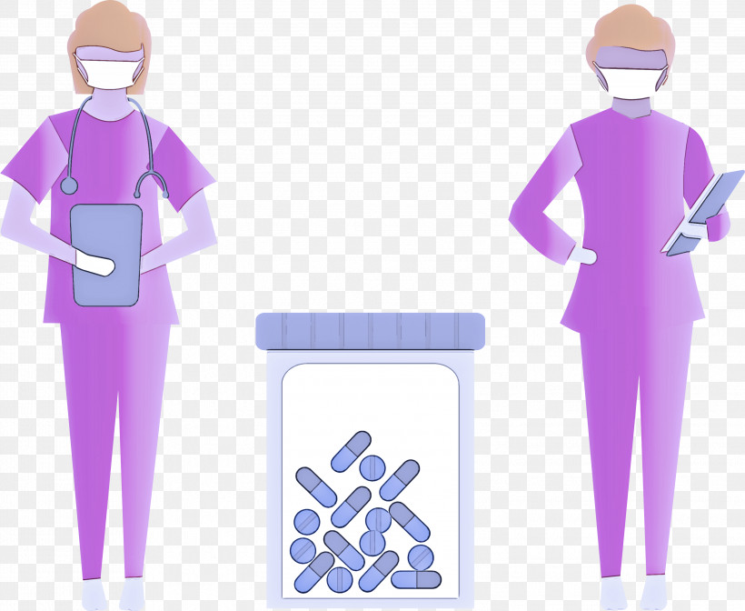 Nurse International Nurses Day Medical Worker Day, PNG, 2999x2461px, Nurse, International Nurses Day, Medical Worker Day, Purple, Uniform Download Free